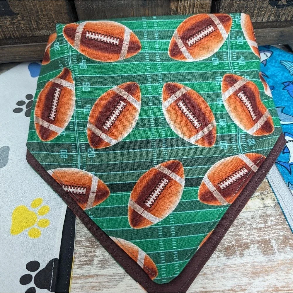 Hand Crafted Over the Collar Pet/Dog Bandanas Set of 3 Size X-Large
